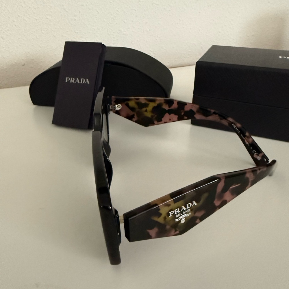 Prada Pink Tortouise Sunglasses - Picture 7 of 8